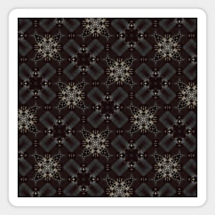 Black and White Plus and Snowflake - WelshDesignsTP002 Magnet